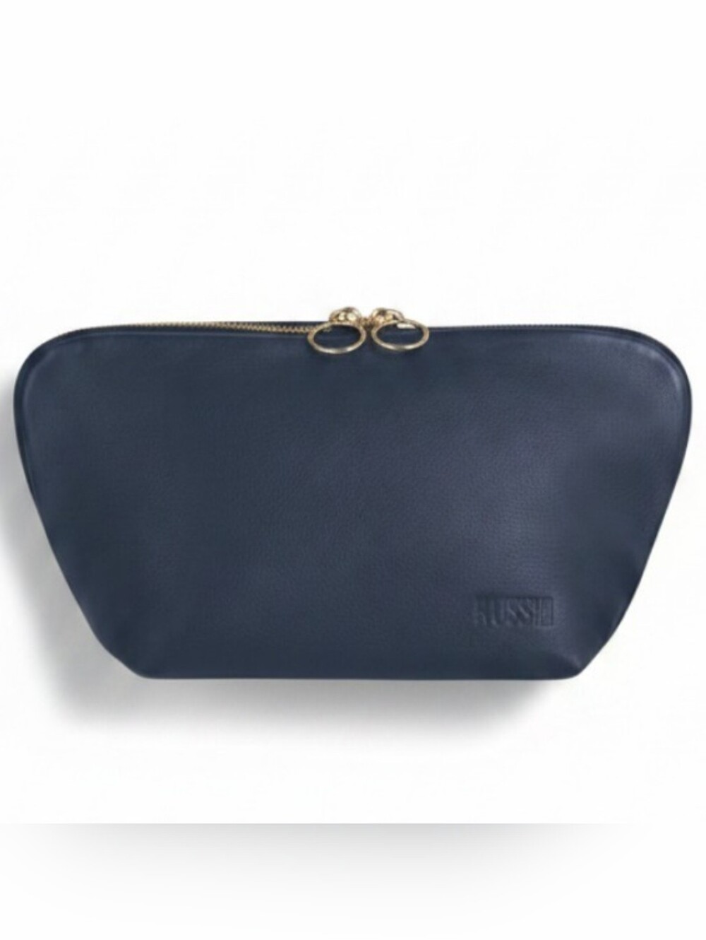 NWOT Kusshi Signature Leather Cosmetic Bag